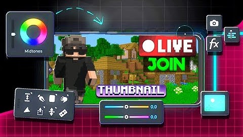 Create EPIC minecraft thumnails only using your phone!