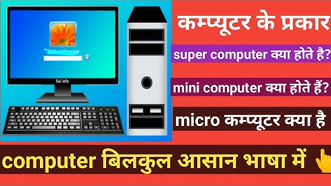 types of computer #supercomputer #minicomputer #microcomputer #computer #coading