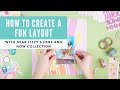 How to create a simple scrapbook layout