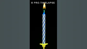 How Birthday Candles Burns Time Lapse Shorts 