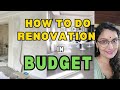 HOW TO DO RENOVATION IN BUDGET,  GHAR KO KIS TARAH KAM KHARCH ME NAYA LOOK DE