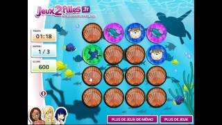 Jeu de mémoire d'animaux sous-marin - Jeux2Filles.fr screenshot 4