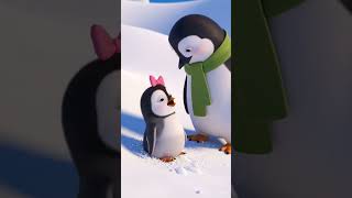 play with snow ❄️ #penguin #kidsvideo #cartoon #snowfall #penguinadventures #animation