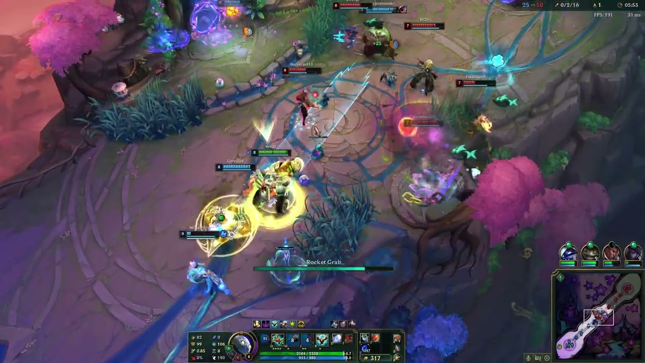 League of Legends S15 ARAM Blitzcrank (No Commentary)