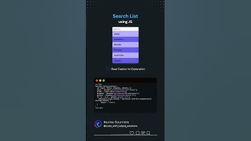🔍 Create a Dynamic Search List with JavaScript | Instant Search Feature for Your Website 💻✨