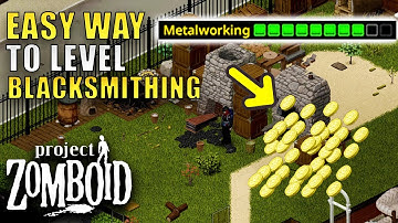 I found an EASY way to level BLACKSMITHING | Project Zomboid BUILD 42| Mack The Blacksmith | Part 27
