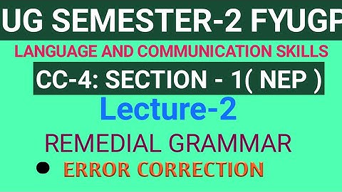 Vbu CC-4 English Language and Communication skills For Sem-2 Fyugp Session 22-26 Most important qns.