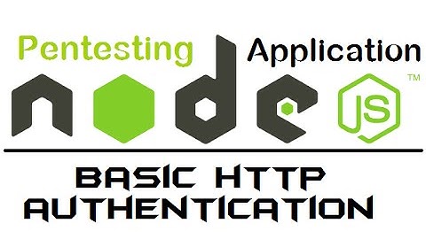 5. node web server - http basic authentication