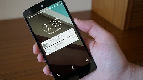 ANDROID L LOCKSCREEN!