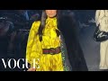 Paris Hilton Walks the Runway With Dark Hair