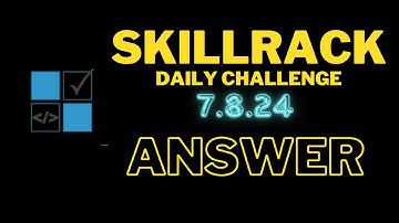 SkillRack Daily Challenge 7.8.24  Python Solutions | | #skillrack #skillrackdaily