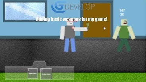 Adding basic weapons for my game! Gdevelop