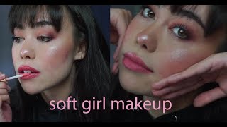 soft girl makeup tutorial // jazlmao