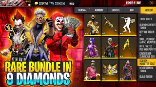 I Got All Rare Bundles & Poker MP40 Skin In 9 Diamond Buying Everything From Special Event Free Fire