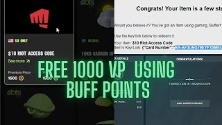 I redeemed 1000 Valorant Points from Buff APP screenshot 1