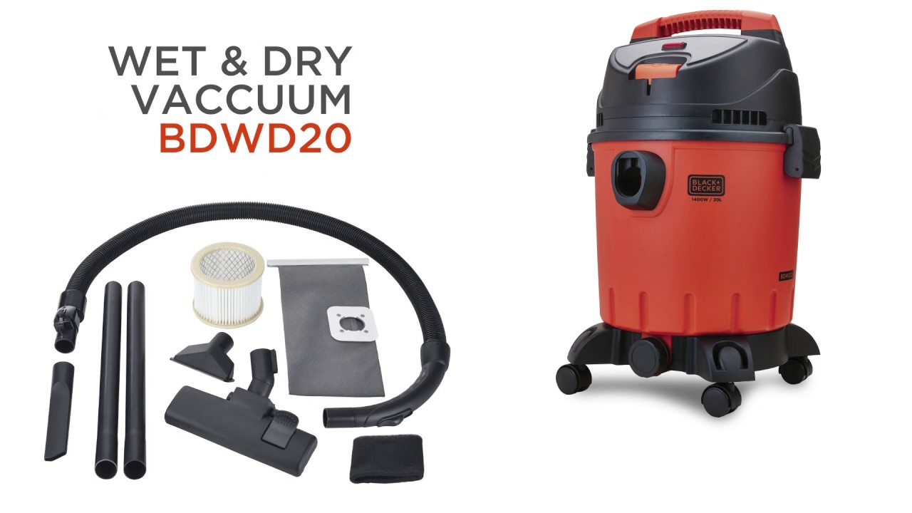 Aspiradora Black+Decker 15L BDWD15-B3 - Polvo y agua