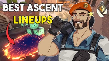 🔥 ULTIMATE BRIMSTONE LINEUPS GUIDE ASCENT 🔥 - VALORANT