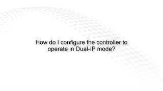 How to configure CompactLogix 5380 controller to operate in Dual IP mode