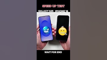 Galaxy S25 vs iPhone 16 – Speed Test Battle 🔥 | Who Wins?#trending #shorts