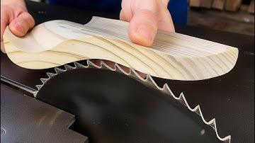 Good idea in the video | Bending wood with carbide tooth circular saw blade on jointer planer