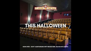 CLASSIC CINEMAS KENDALL GETS NEW RECLINERS FOR HALLOWEEN!