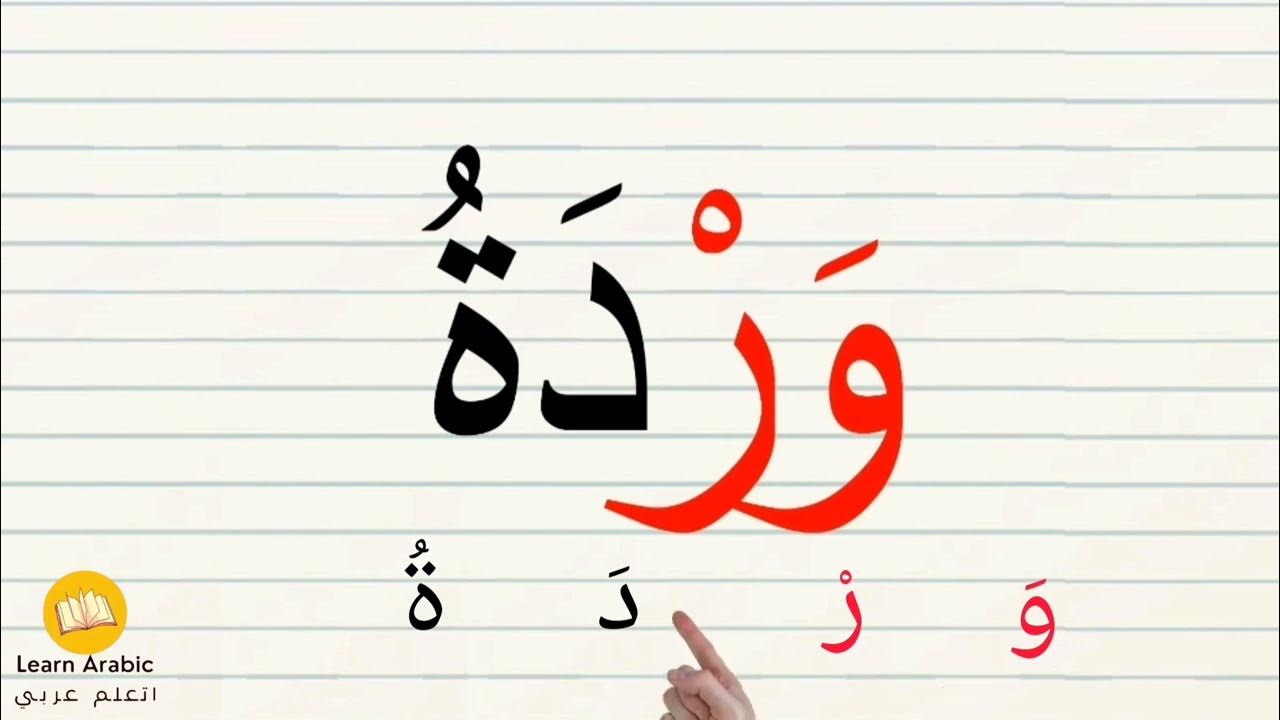 تعليم القراءهقراءة كلمات مع الحركات والتاء المربوطةالفتحة والسكون