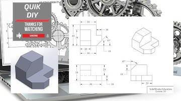 Solidworks CAD Tutorial exercise #10 for beginners