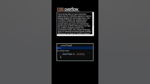 Css overflow property #css #coding #shorts #codingisfun #webdevelopment #qoiet #fullstackdevelopment