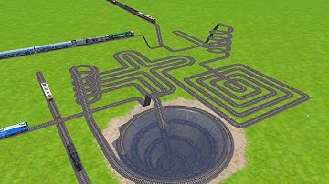 All Realstic Trains Crossing On Round Circle Railroad Tracks Zig Zag Risky Railroad Tracks/#railgadi