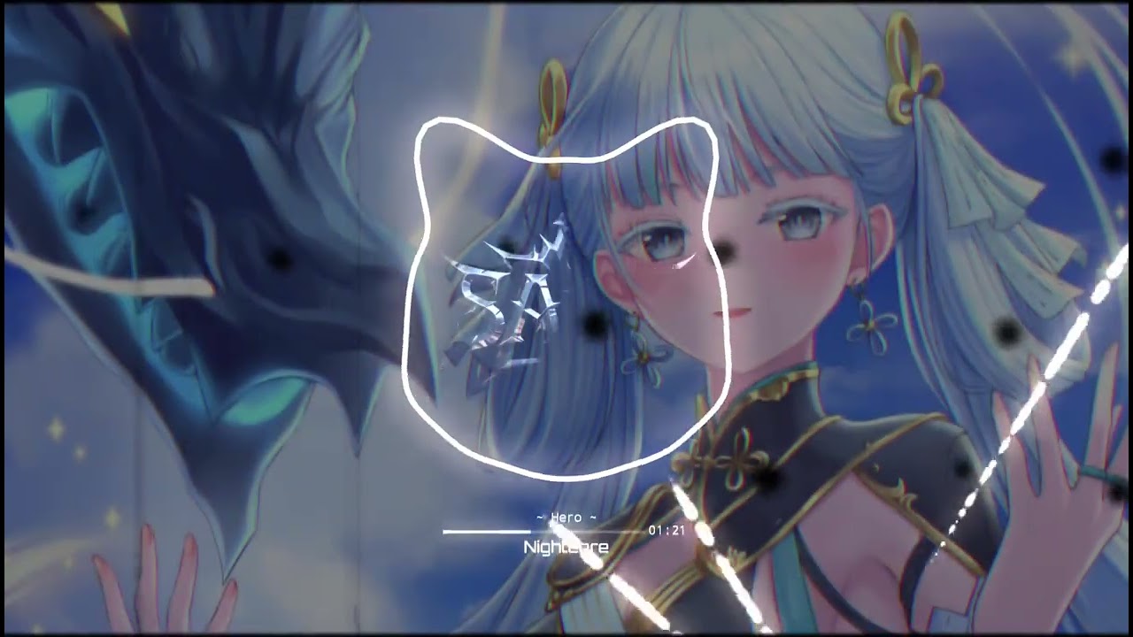 Nightcore - Hero ( Visualizer Music)