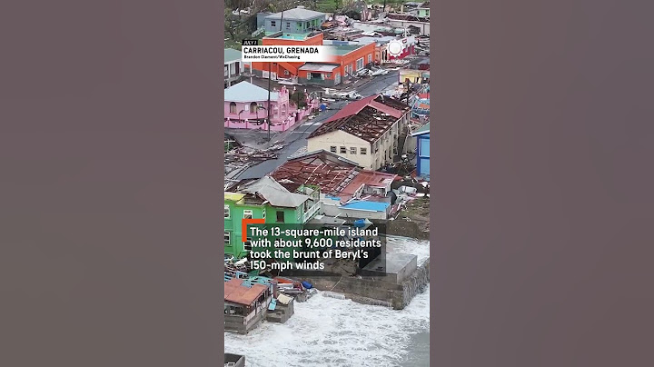 Hurricane Beryl Devastates Carriacou Island (Drone Footage)