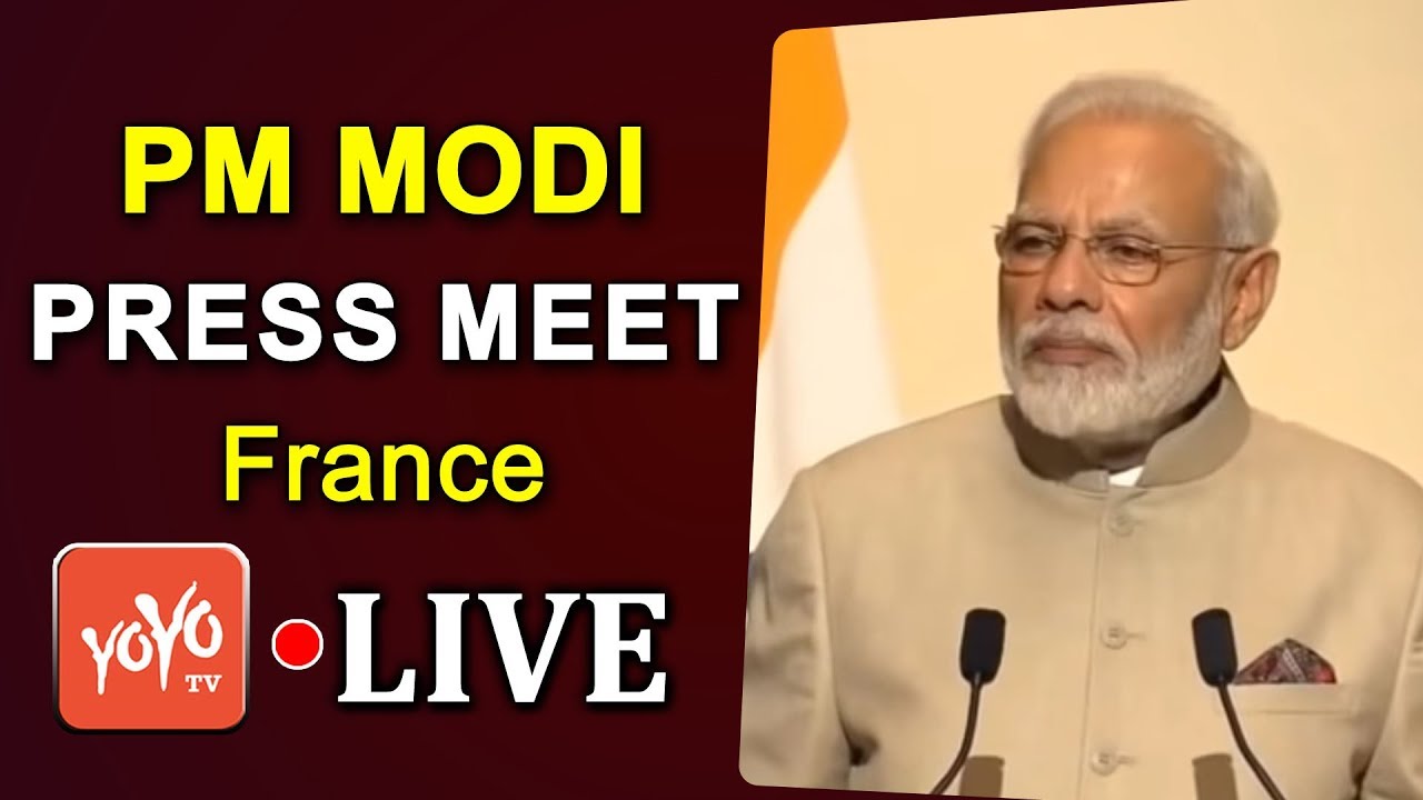 PM MODI LIVE | PM Modi And President Macron At Joint Press Meet | YOYO ...