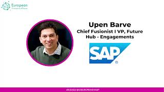 #ECADay2023 - Key Note - Upen Barve (SAP) - Leading from the Future