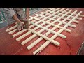 Amazing Woodworking Ideas And Skills // How To Make A Door Easily From Strips Of Wood And Solid Wood