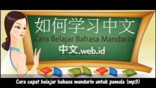 Cara Cepat Belajar Bahasa Mandarin Untuk pemula  Mp3)