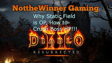 Diablo 2 Resurrected Why Static Field is OP, How to Crush Boss HP!!!