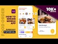 Mobile App UI Design in Adobe XD (Food Order App) - Speed Art