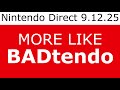 what the heck nintendo? why? (Direct 9.12.25)