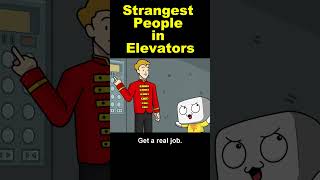Strangest People in Elevators! Part 5 (Animation) #shorts