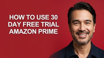 How To Use 30 Day Free Trial Amazon Prime - KevinHowTo