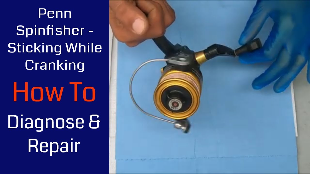 Penn Spinfisher Sticking At Top And Bottom Of Oscillation - Fishing Reel  Repair 