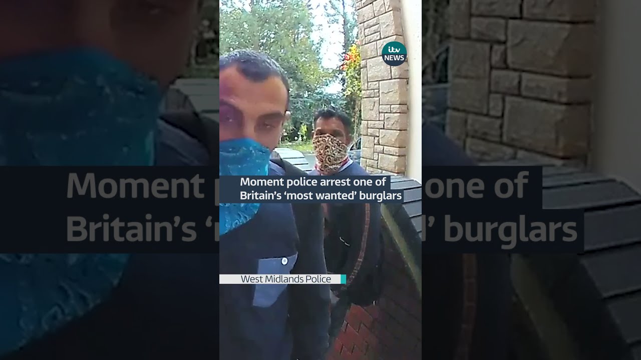 Moment Police Arrest One Of Britain S Most Wanted Burglars ITVNews Birmingham