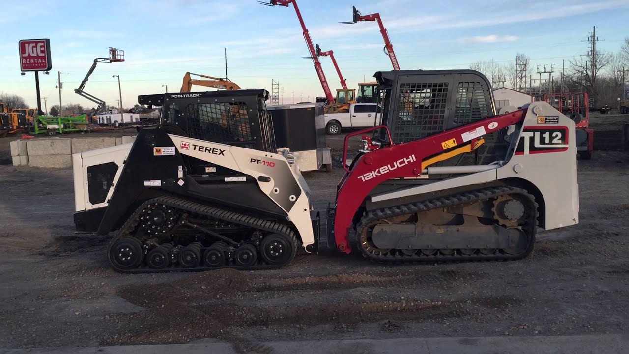 Terex Pt 110 Vs Takeuchi Tl12 On Dirt Jge Youtube