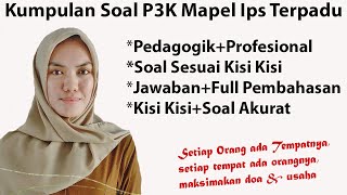 Kumpulan Soal P3K Guru IPS Terpadu | Kompetensi Teknis Guru | Full Pembahasan