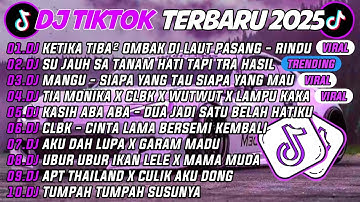 DJ TIKTOK TERBARU 2025🎵DJ RINDU AKU RINDU KAMU JADI SATU🎵DJ SU JAUH  SA TANAM HATI TAPI TRA HASIL