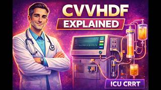 Continuous Venovenous Hemodiafiltration CVVHDF Explained | ICU CRRT Deep Dive
