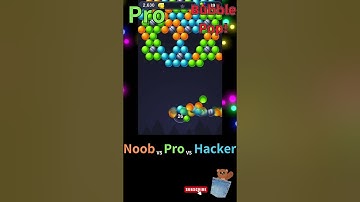 NOOB vs PRO vs HACKER - Bubble Pop! | @PocketBear470