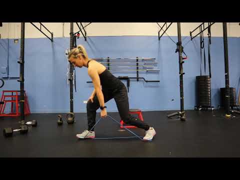 Split Stance Band Row