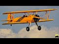 Amazing sounding 1943 Boeing Stearman biplane display - Cheb Airshow 2020