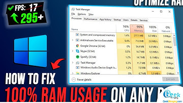 How to FIX High Memory/RAM Usage on Windows | From 100% to 30%